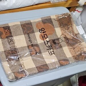 Large Brown Scarf Mickey